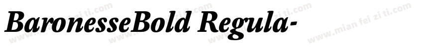 BaronesseBold Regula字体转换
